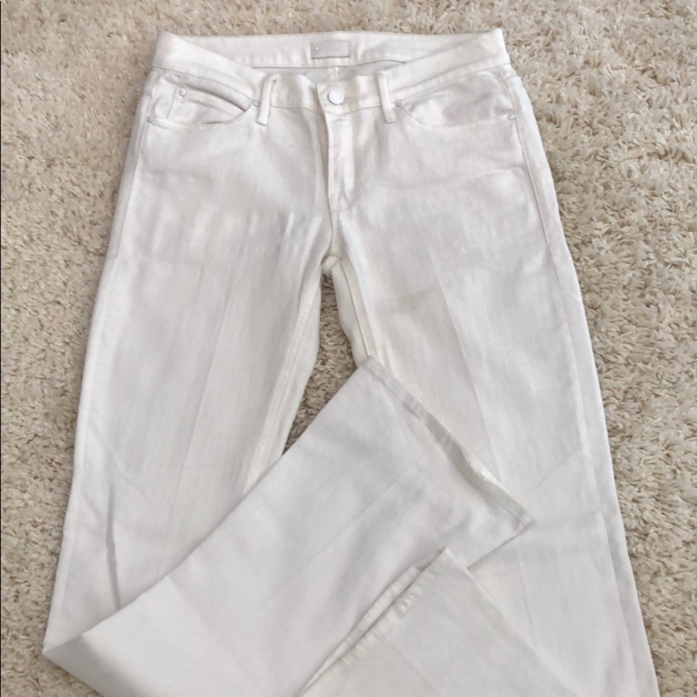 Mother White Denim Jeans